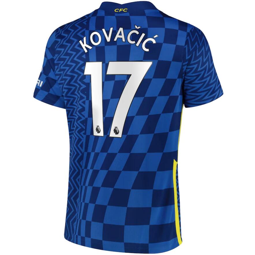 2021/22 Chelsea Home Kit Soccer Jersey Kovacic 17 printing